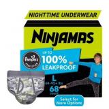 Pampers Ninjamas Nighttime Pants Toddler Boys Size
