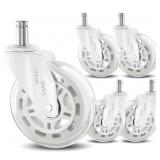 Office Chair Caster Wheels Replacement 3 Inch Roll