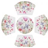 Round Table Wedge Placemats Set of 5 with Centerpi