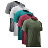 MLYENX Men's Workout Shirts Athletic Wear Moisture