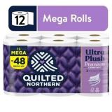 Quilted Northern Ultra Plush 12 Mega Rolls, 3X Mor