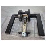 Weiser Halifax Matte Black Hall/Closet Passage Int