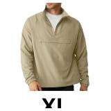 Men's Casual Quarter Zip Windbreaker Athletic Ligh