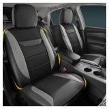 kingphenix 2 Pack Front Leather Car Seat Covers wi