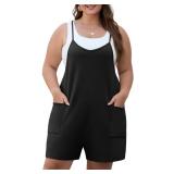 Womens 2026 Summer Plus Size Romper Adjustable Spa