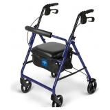 $129 Medline Basic Aluminum Rollator, 6' Wheels, 2