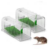 Mouse Trap, 2 Pack Humane Mouse Trap, Reusable Liv