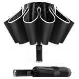 Automatic Travel Umbrella Windproof with 360  Refl