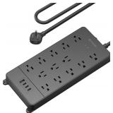 TROND Surge Protector Power Bar USB C, 13 Widely S