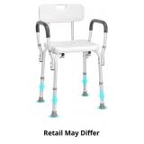 VEVOR Shower Chair, Shower Seat with Back, Adjusta