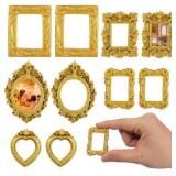 TEHAUX 10PCS Mini Picture Frames Resin Vintage Fra