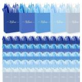 Kolldenn 50 Set Gradient Blue Welcome Gift Bag Bul