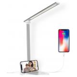 Semlos Desk Lamp, Dimmable LED Table Lamp with 25