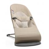 $297 BabyBj rn Bouncer Balance Soft Woven, Khaki/B