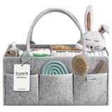 PUTSKA Baby Diaper Caddy Organizer, Felt Nursery B