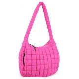 Quilted Puffer Tote Bag Large Crossbody Shoulder B