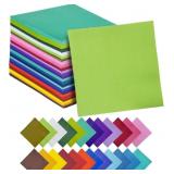 qiqee 120 Count 24 Colors Cocktail Napkins 5 * 5In