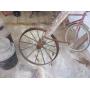 STEELE SPOKED WHEEL WITH WOOD AXEL
