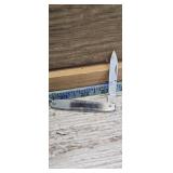 Plain single blade pocket knife keychain style