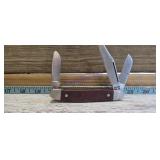 Western  USA TRIPLE BLADE POCKET KNIFE
