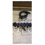 Black lace Gothic choker and bracelet