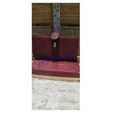 burgundy Buxton Heiress checkbook wallet