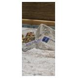 Crystal Trinket Box  With Earrings