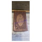 Vintage Indian Handcrafted Brass Inlay Floral