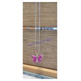 Sterling silver butterfly necklace