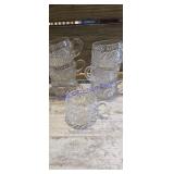 vintage punch cups in the 'Aztec' or 'Pinwheel