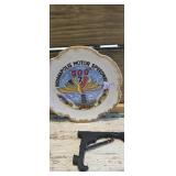 vintage decorative plate commemorating the