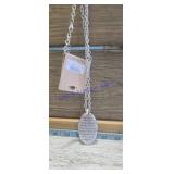 Silver-toned Pendant Necklace Featuring The