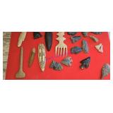 Arrowheads artifact  indian native American