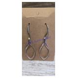 Mid Century  sterling silver earrings