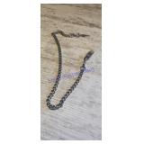 Gun metal pocket watch chain