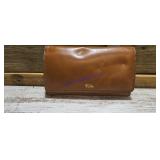 Tula England leather matinee wallet.