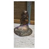 vintage Egyptian revival brass or bronze ashtray