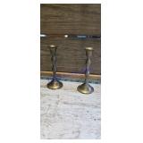 Brass candle holders