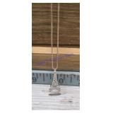 Eiffel Tower pendant necklace sterling silver