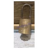 vintage BEST solid brass padlock