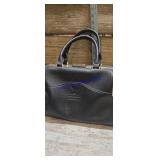 Vintage Doctor bag black genuine leather LV Louis