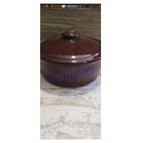 USA pottery brown bean pot