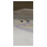 14k gold Diamond Studs with Salt and Pepper