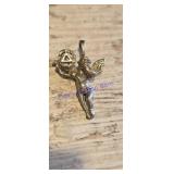 sterling silver pendant charm cherub or angel