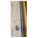 Sterling silver  chain with purple unicorn