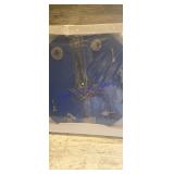 Masonic Wall Clock Blue Face And Silver-colored