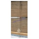 sterling silver boho scroll pendant necklace