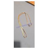 14k gold herringbone chain necklace 18inch