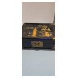 Japanese-style jewelry box, featuring black