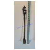vintage brass shoe horn deer figure 19 in